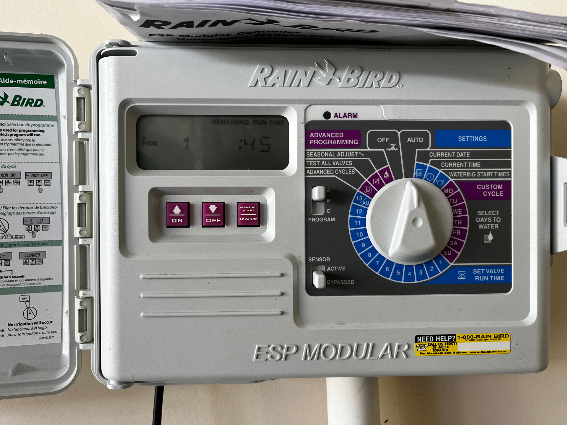 Irrigation timer replacement project